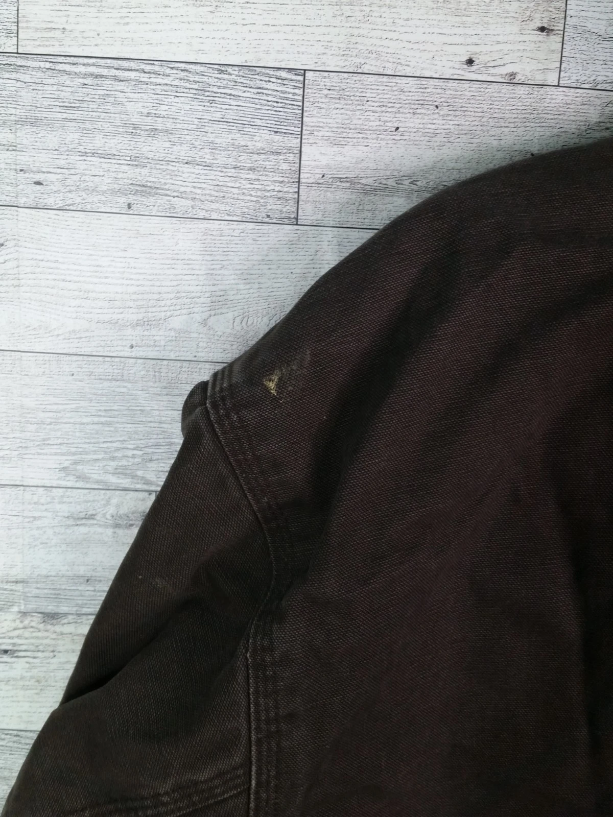 Vintage Men's Walls Workwear Jacket Canvas Hooded Bomber Fleece Lined Coat 2XL - product detail image 5