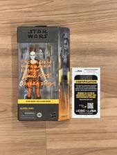 JSA COA Jaime King signed Aurra Sing Star Wars Hasbro Black Series Figure Orange JSA COA Jaime King signed Aurra Sing Star Wars Hasbro Black Series Figure Orange