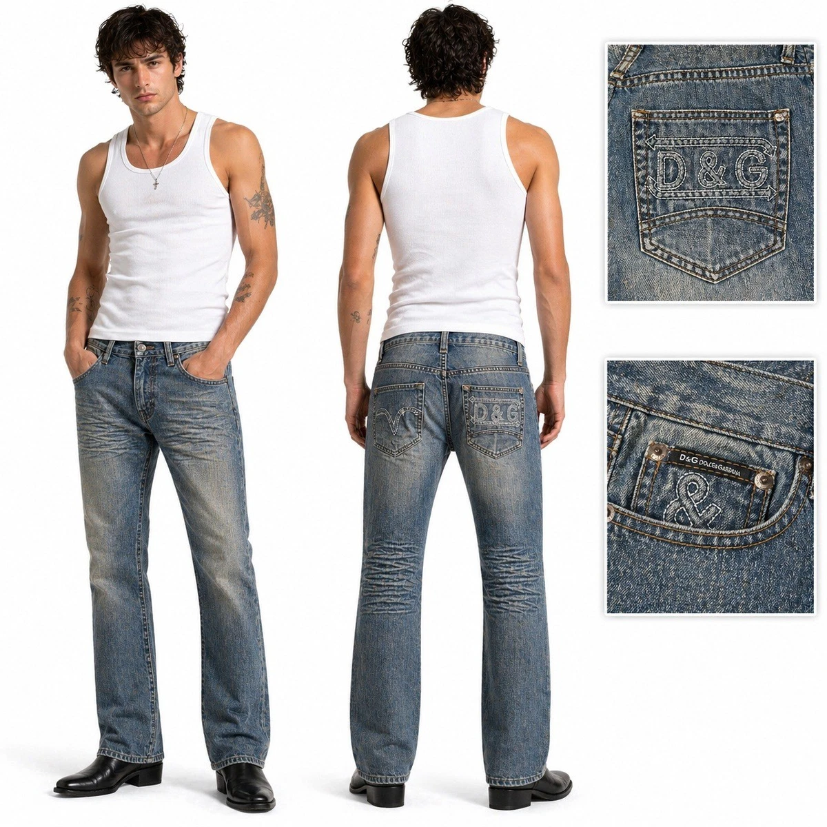 D&G DOLCE&GABBANA デニムパンツ 34インチ Dolce&Gabbana Regular 34 Size Jeans for Men for sale | eBay