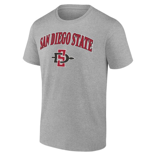 Men's Heather Gray San Diego State Aztecs Campus T-Shirt - Picture 2 of 3