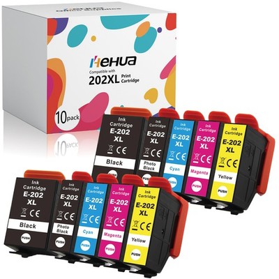 10er Patrone für Epson 202 XL Expression Premium XP-6100 XP-6105 XP-6005 XP-6000