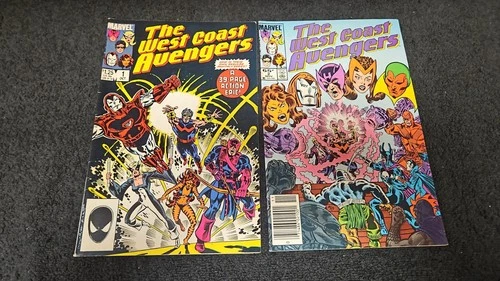 1984 MARVEL COMICS WEST COAST AVENGERS SET #1-2 MID-GRADE VINTAGE WONDER MAN MCU