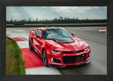 Camaro ZL1 2018 Framed Wall Art Poster Canvas Print Picture