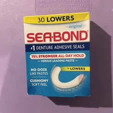 Sea-Bond Lower Adhesive Denture Seals, Original, 30 Ct