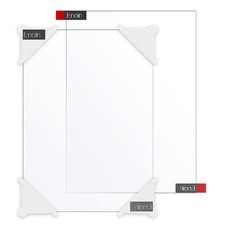 Enoin 2pcs 12 x 16 Inch Clear Acrylic/Plexiglass Sheet 0.060" 1/16 Inch Thick...