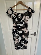 Women’s AX Paris dress, floral bodycon - size 10