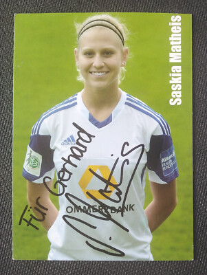 13194 Saskia Matheis 1st FFC Frankfurt autograph card original signed