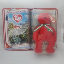 Ty Beanie Baby OSITO 2000 Mexico Flag Bear Retired NRFP New Old Stock