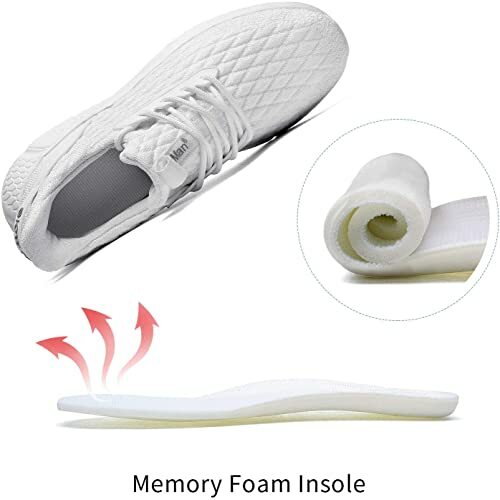 Men's Running Shoes Air Knit Mesh Breathable Sport. Shoes.Shock Cushioning - Picture 159 of 258