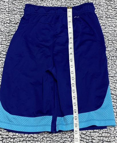 Nike Dri-Fit Basketball Shorts Size Youth Large Blue Pockets - Picture 8 of 10