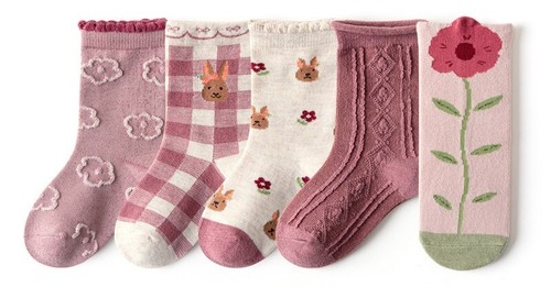 Children Socks Set Boy Girl Flowers Robot Rabbit Cat Space UK Seller Christmas - Picture 2 of 30