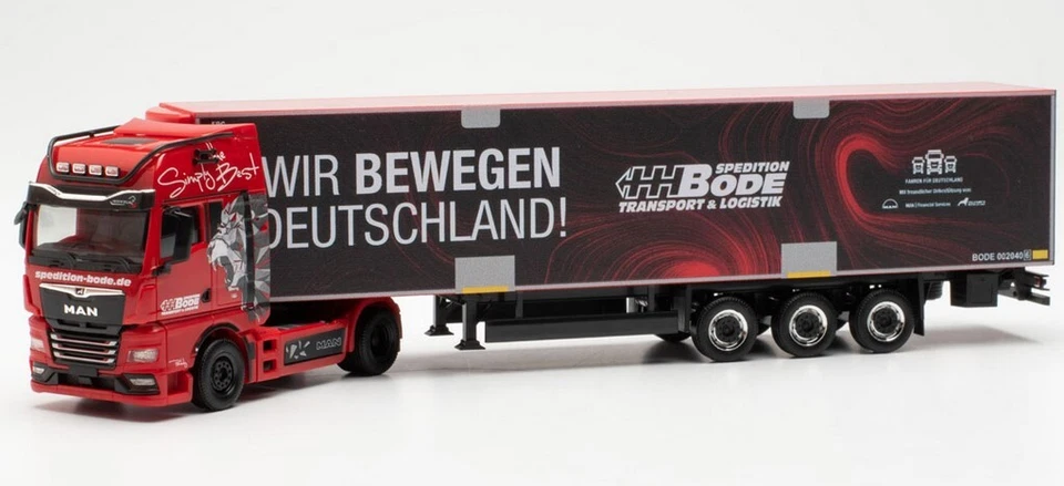 HERPA - MAN TGX GX 4x2 con rimorchio frigorifero a 3 assi HH Bode - 1/87 - HE... - Immagine 4 di 4