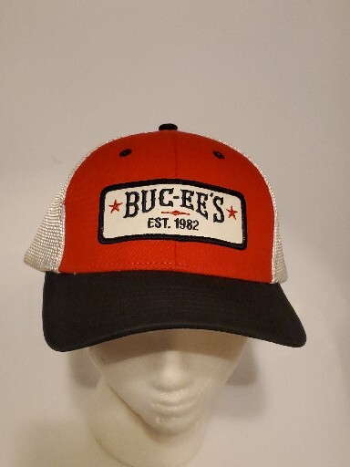 Buc-ee's 1982 Beaver Gas Station Trucker Hat Cap Blue Red White Mesh Adult S/M