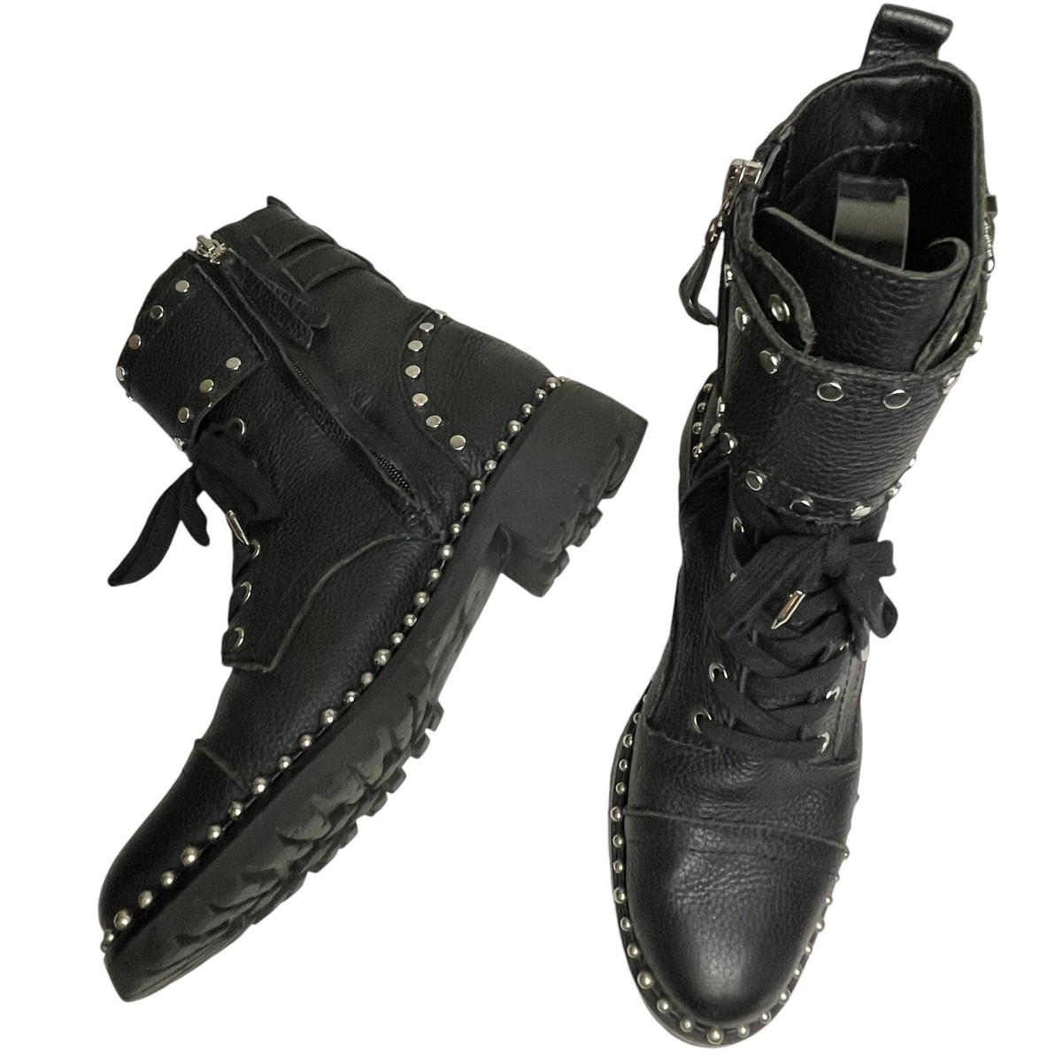 Combat Sam Edelman 219 Sam Edelman Black Silver Studded Jennifer
