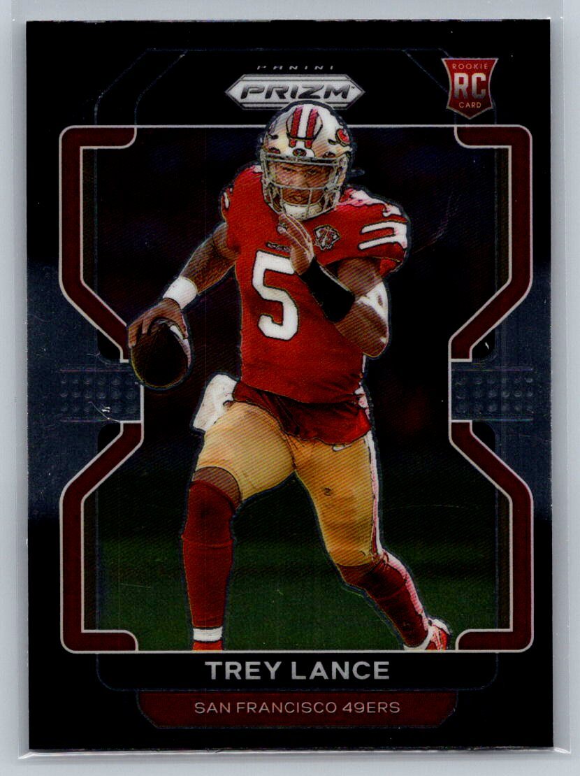 2021 Panini Chronicles #PB-4 Trey Lance Prizm Black