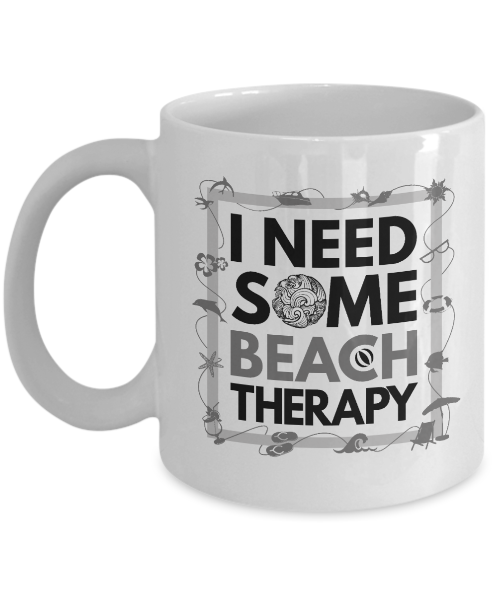 Beach Therapy Summer Ceramic Coffee & Tea Mug