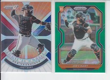 (2) 2021 Prizm Joey Bart RC Illumination Red White Blue + Green Giants #78