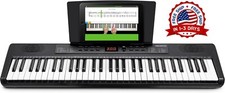 Piano Teclado Para Principiantes Con 61 Teclas, Altavoces, Soporte Partituras US
