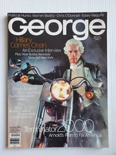 1999 GEORGE Magazine ARNOLD Schwarzenegger Chris O'Donnell Ken Burns Kevin Smith