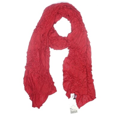 NWT Echo Puckered Chevron Red Scarf 100% Acrylic Dry Clean Only