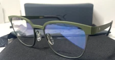 BLACKFIN WHITEBROOK BF962 COL.1398 ARMY GREEN TITANIUM AUTHENTC EYEGLASSES 52-18