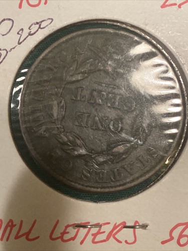 26-teiliges Set US Large Cents 1817 Coronet Kopf - 1853 geflochtenes Haar mit 1839 Booby - Bild 10 von 13