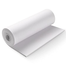 White EVA Foam Sheet Roll 6mm Thick 49x13.9 Inch for Cosplay Costume Crafts