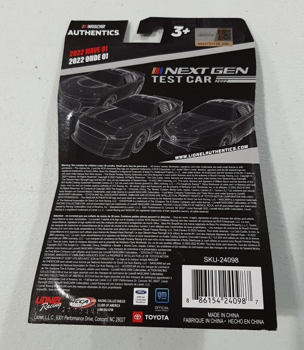Cole Custer #41 NASCAR Authentics 2022 Wave 1 Test Car Diecast 1