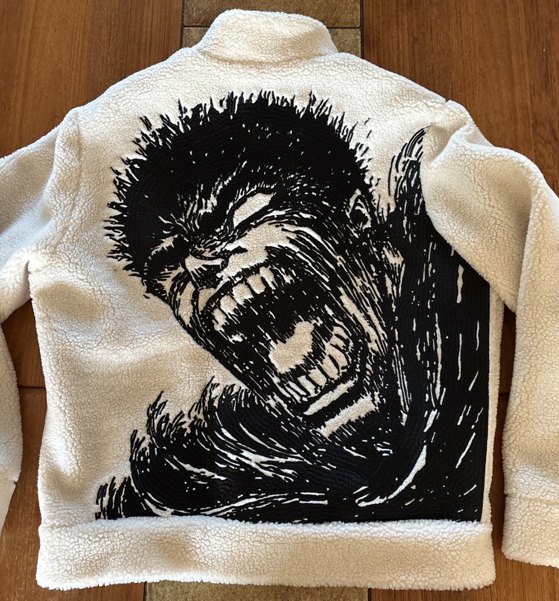 Zipper Jacket Sherpa Fleece Coat Anime Costume Berserk Gart