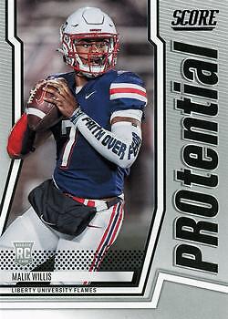 Malik Willis 2022 Score Football - PROtential #P-MW - Liberty Flames