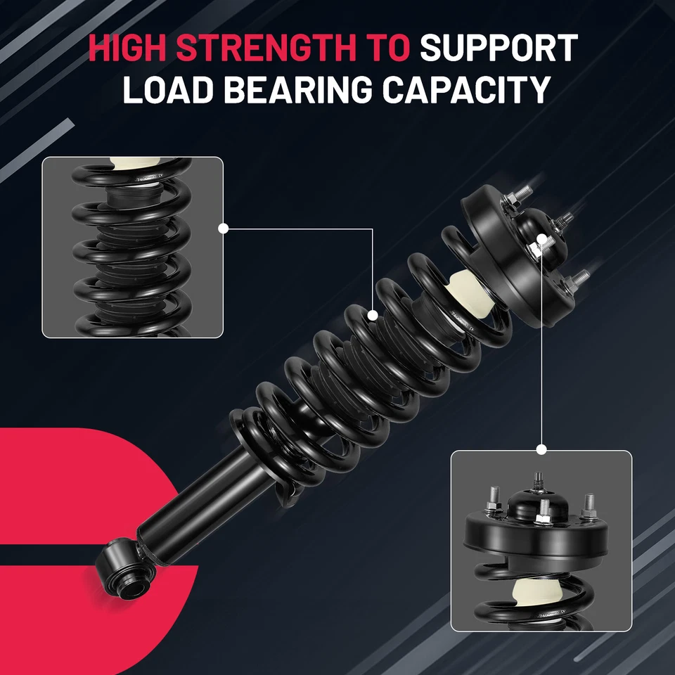 4WD Front Strut w/Springs Rear Shock Absorber for 2009 2010 2011-2013 Ford F-150 - Image 4 of 4