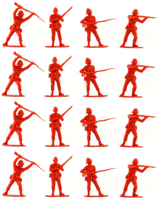 Call to Arms 1879 British Infantry 24th Foot 16 red 54mm plastic toy soldiers eBay