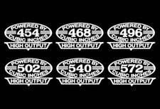 2 Ho Bbc V8 Engine Decals 454-468-496-502-540-572 Big Block Powered Rat Stickers 2 Ho Bbc V8 Engine Decals 454-468-496-502-540-572 Big Block Powered Rat Stickers