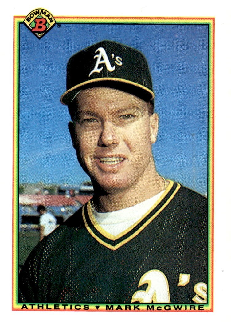 1990 Bowman Baseball #454, Mark McGwire