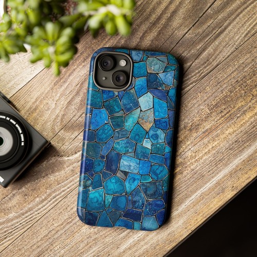 Blue Tortoise Glass Mosaic - Phone Cover Case for iPhone, Galaxy, Pixel - 第 48/281 張圖片