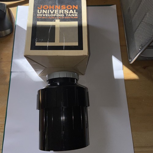 Johnsons Universal Film Developing Tank 35mm / 127 / 120 Film Boxed