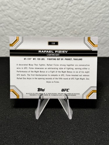 Réfracteur à prisme base UFC chromé 2024 Topps 1 - 200 - COMPLÉTEZ VOTRE SET - PYC - Photo 193/237
