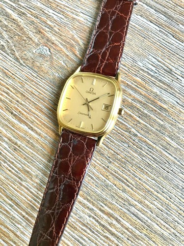 OMEGA SEAMASTER QUARZO PLACCATO ORO CAL.1430 ANNI '80 NOS - VINTAGE - NUOVO  | eBay