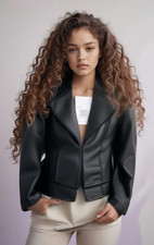 Ashley Brooke Faux-leather Jacket, Rrp=£109 ***now Only £30*** (h65867)