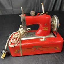 Vintage Straco Child’s Sewing Machine Electr-O-Matic Plug In Rare Model