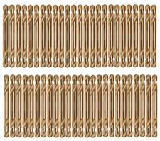 50Pcs HSS Cobalt Double End Drill Bits M35 Stubby Drill Stainless Steel Metal