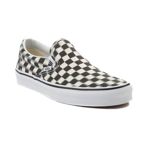 vans slip on checkerboard blur