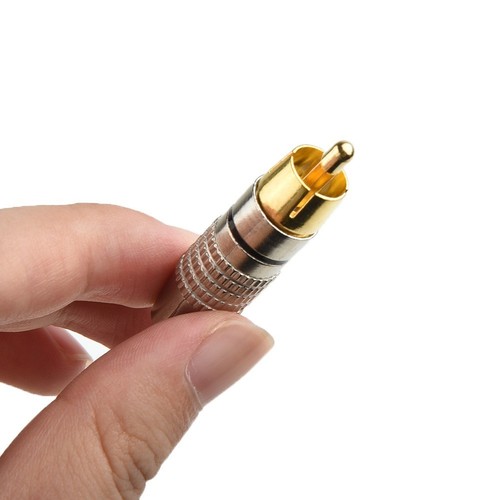 10 pièces connecteur de câble audio vidéo prise mâle pour une qualité s - Photo 5/12