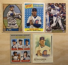 (Lot of 5) Javier Baez Baseball Cards Topps Archives Heritage Gypsy Queen Ginter