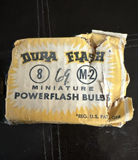 DURA FLASH M2 Flashbulbs 8 Pack Bayonet Mount Flash-Activated Vintage Cameras