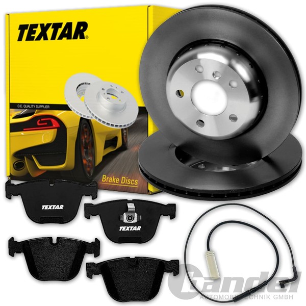 Textar Bremsscheiben 345Mm + BelÄGe Hinten Passend FüR BMW 5Er E60 Limo-image