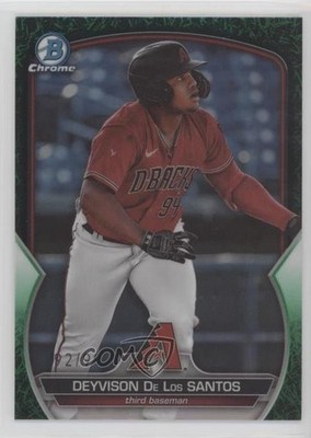 2023 Bowman Draft Chrome Green Grass Refractor 92/99 Deyvison De Los Santos 0rd2