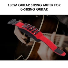 18cm Guitar String Mute Guitar Gear Fretboard Muting Wrap Punk Style QABH