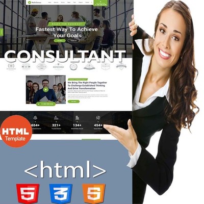 Consultant | Full HTML Website Template - Bootstrap Responsive website