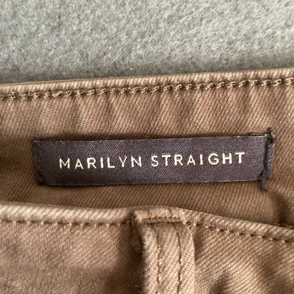 NYDJ Jeans Womens 16 Brown Marilyn Straight Lift Tuck Stretch Casual Comfort - Image 4 of 4